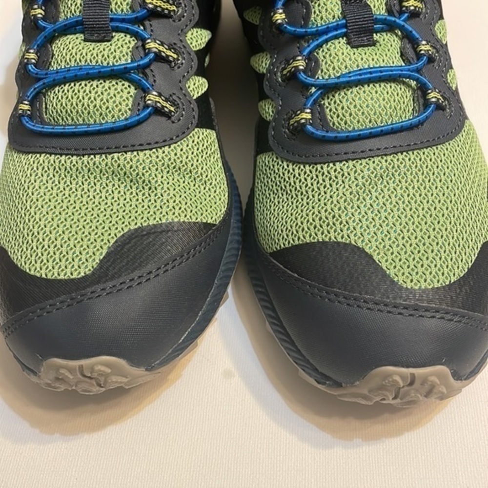 Merrell Big Kid's Nova 2 Sneaker Blue hook loop closure blue green shoe Sz 6.5M - Picture 7 of 14
